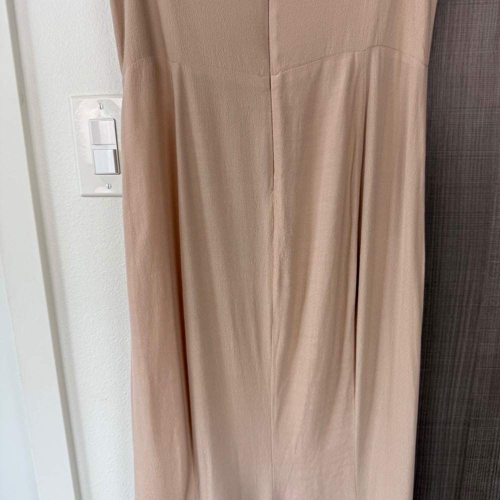 Reformation Champagne Off Shoulder Gardner Maxi Dress Gown Sweetheart Size 4‎ - Picture 12 of 14
